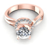 Round Diamonds 0.60CT Engagement Ring in 18KT Yellow Gold