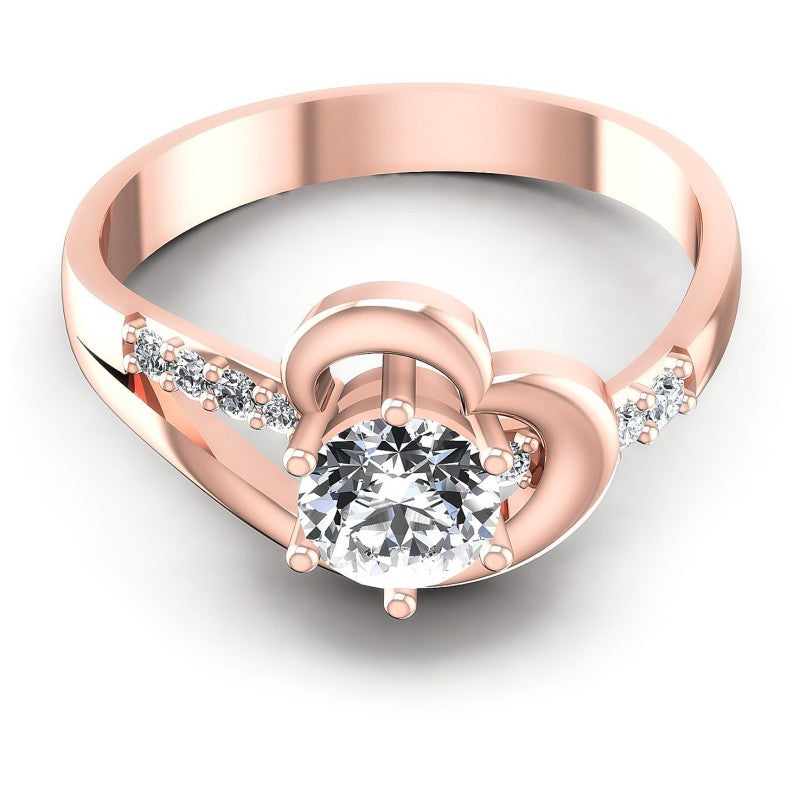 Round Diamonds 0.55CT Engagement Ring in 18KT Yellow Gold