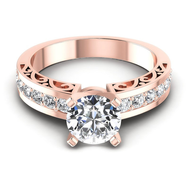 Round Diamonds 0.75CT Engagement Ring in 18KT Yellow Gold
