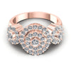 Round Diamonds 1.00CT Halo Ring in 18KT Yellow Gold