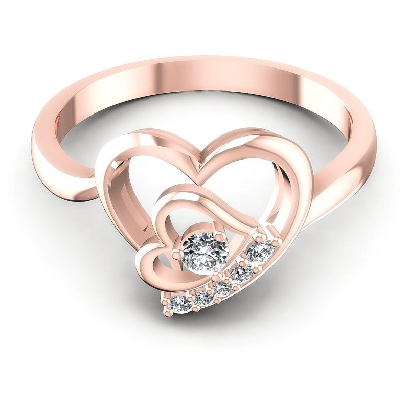 Round Diamonds 0.25CT Fashion Ring in 18KT Yellow Gold