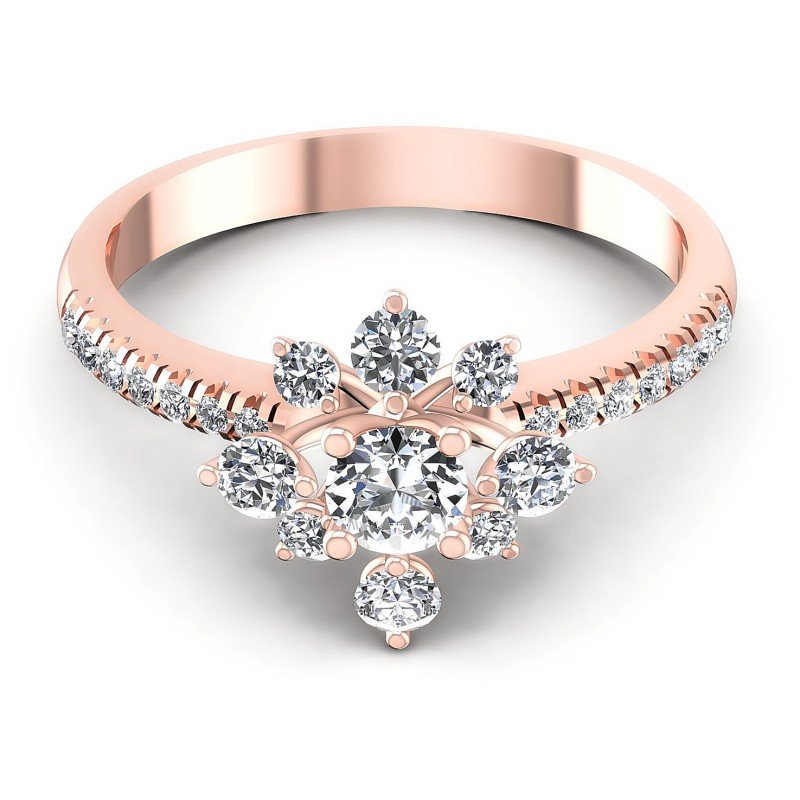 Round Diamonds 0.75CT Fashion Ring in 18KT Yellow Gold