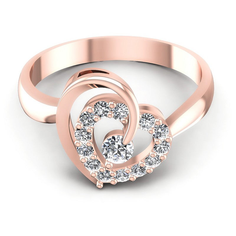 Round Diamonds 0.30CT Fashion Ring in 18KT Yellow Gold
