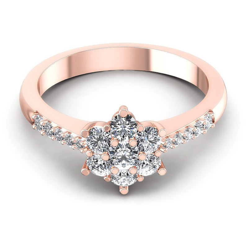 Round Diamonds 0.70CT Fashion Ring in 18KT Yellow Gold