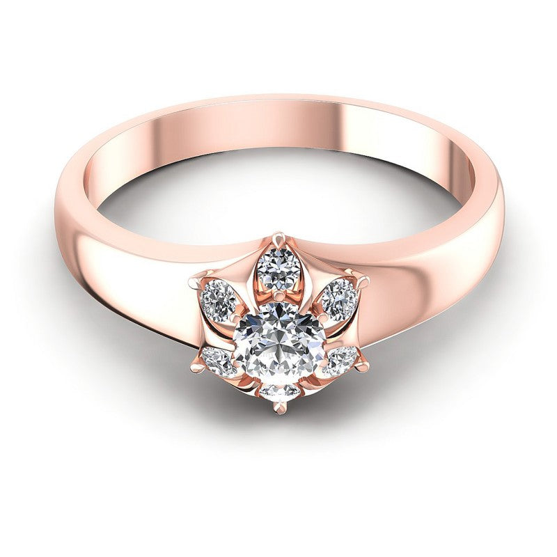 Round Diamonds 0.35CT Fashion Ring in 18KT Yellow Gold