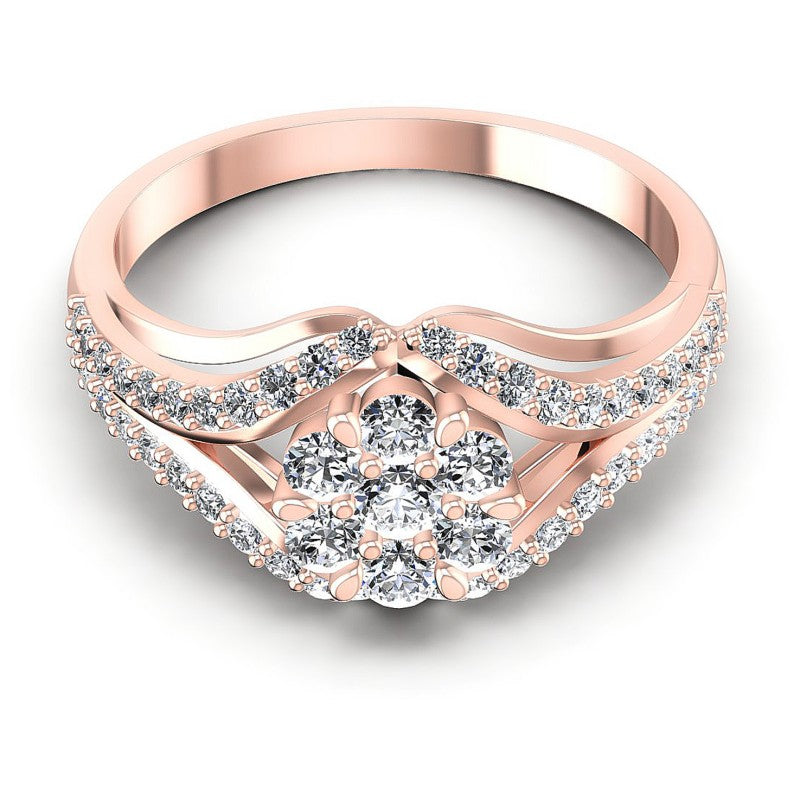 Round Diamonds 0.65CT Fashion Ring in 18KT Yellow Gold