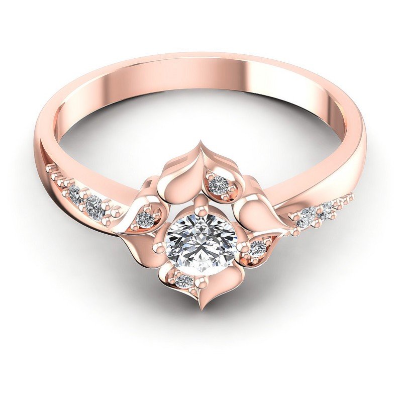 Round Diamonds 0.40CT Fashion Ring in 18KT Yellow Gold