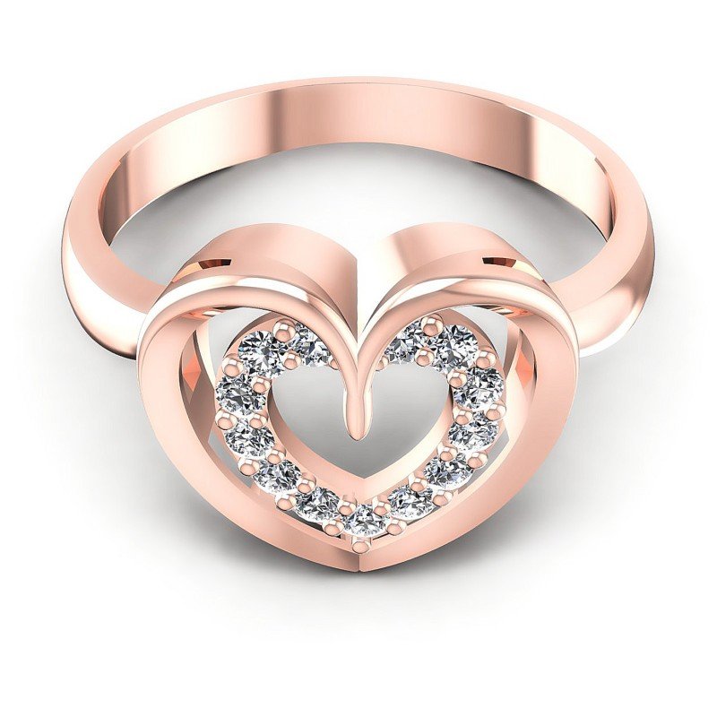 Round Diamonds 0.25CT Fashion Ring in 18KT Yellow Gold