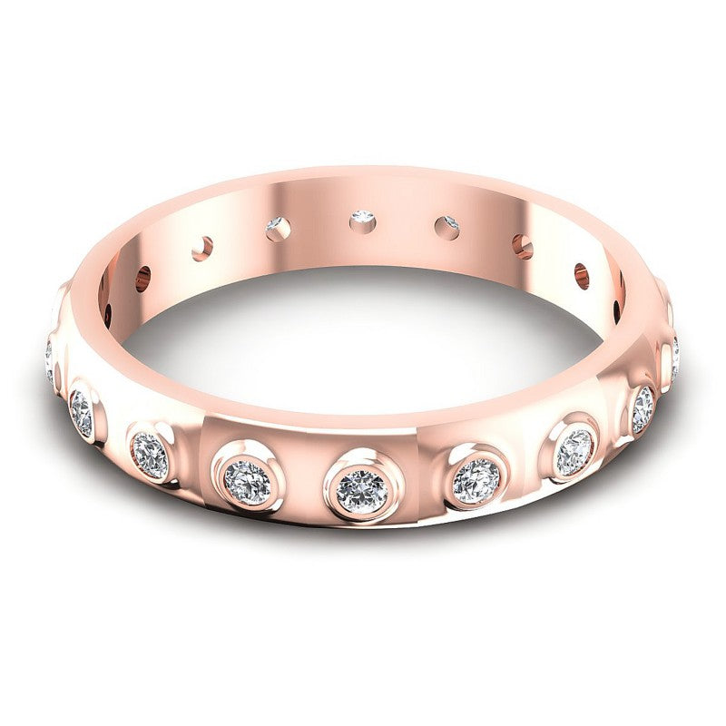 Round Diamonds 0.25CT Eternity Ring in 18KT Yellow Gold