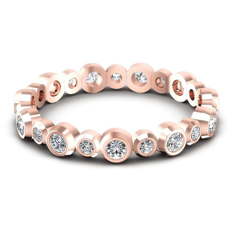 Round Diamonds 0.35CT Eternity Ring in 18KT Yellow Gold