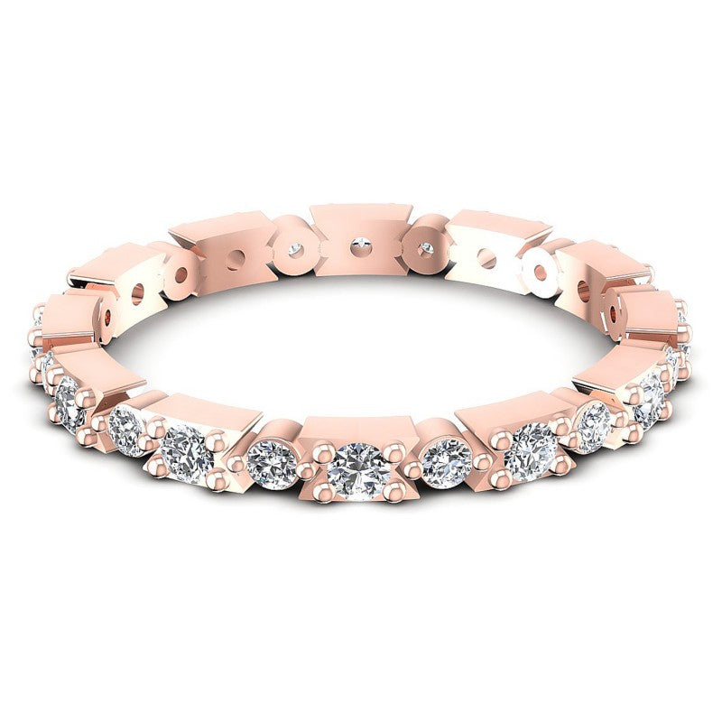 Round Diamonds 0.45CT Eternity Ring in 18KT Yellow Gold