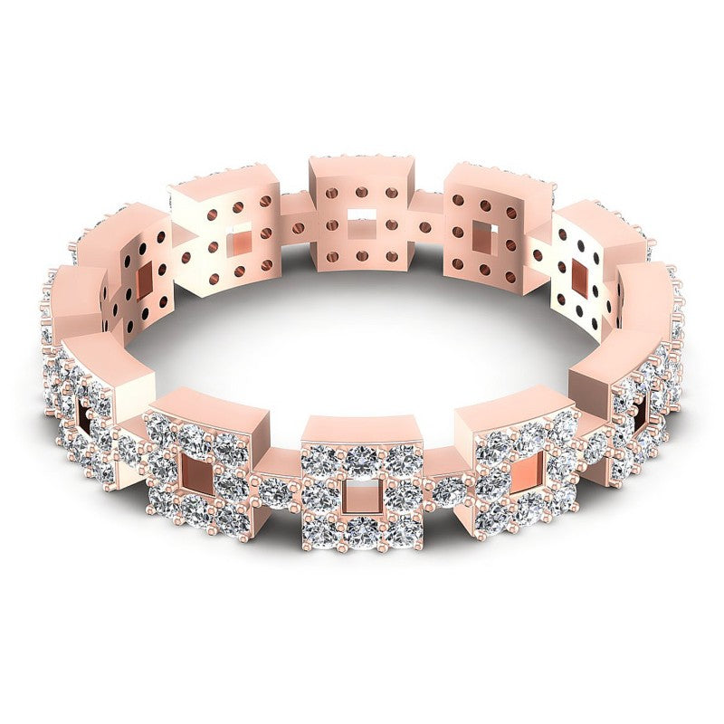 Round Diamonds 0.65CT Eternity Ring in 18KT Yellow Gold