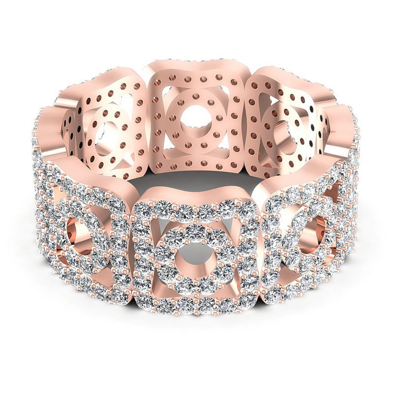 Round Diamonds 1.65CT Eternity Ring in 18KT Yellow Gold