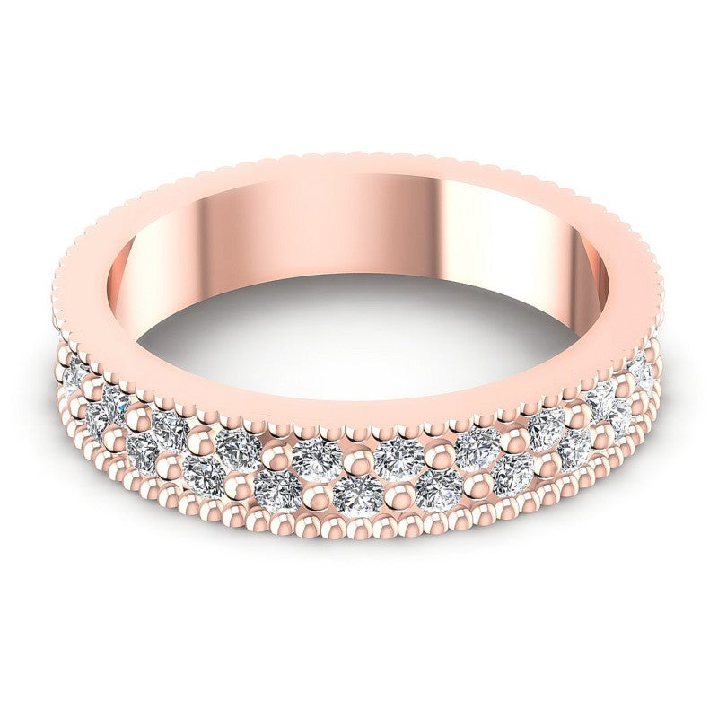Round Diamonds 0.75CT Eternity Ring in 18KT Yellow Gold