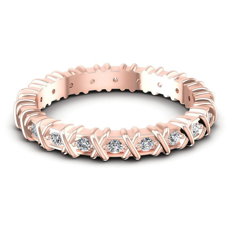 Round Diamonds 0.25CT Eternity Ring in 18KT Yellow Gold