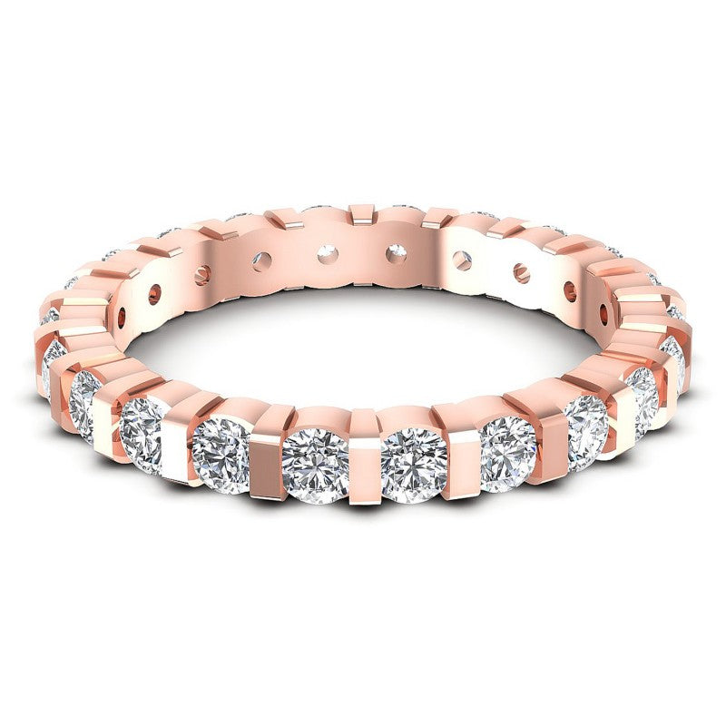 Round Diamonds 2.25CT Eternity Ring in 18KT Yellow Gold