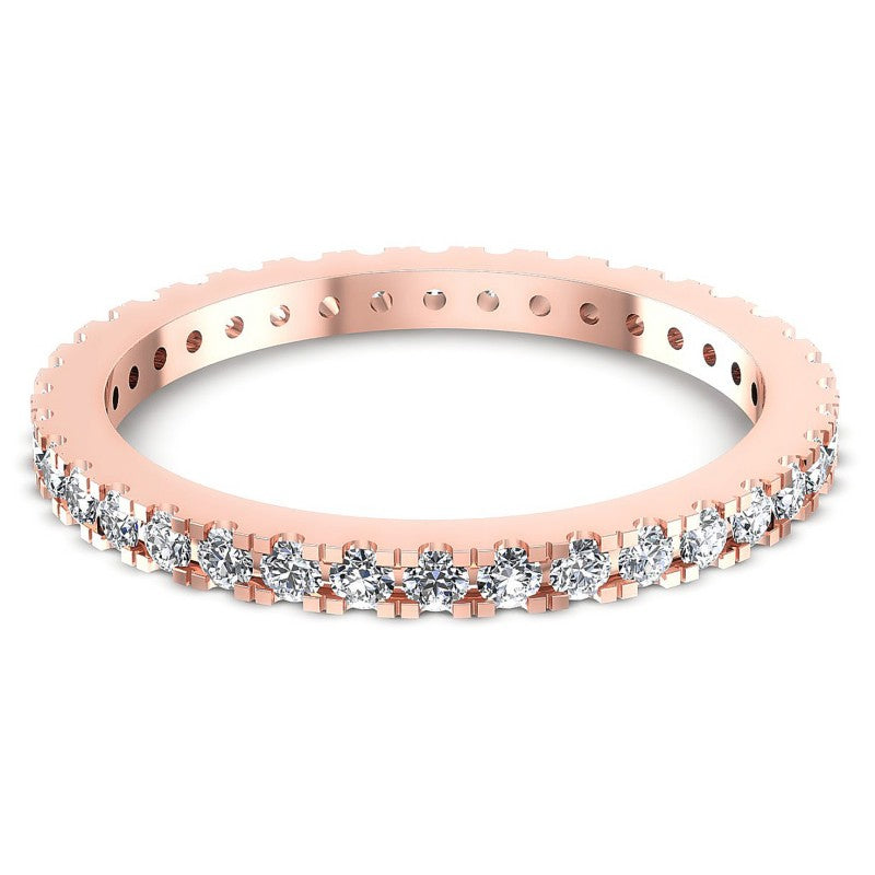 Round Diamonds 0.45CT Eternity Ring in 18KT Yellow Gold