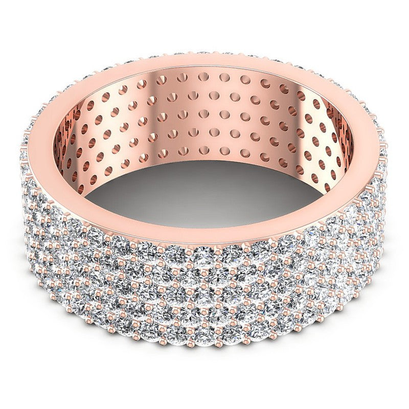 Round Diamonds 2.15CT Eternity Ring in 18KT Yellow Gold