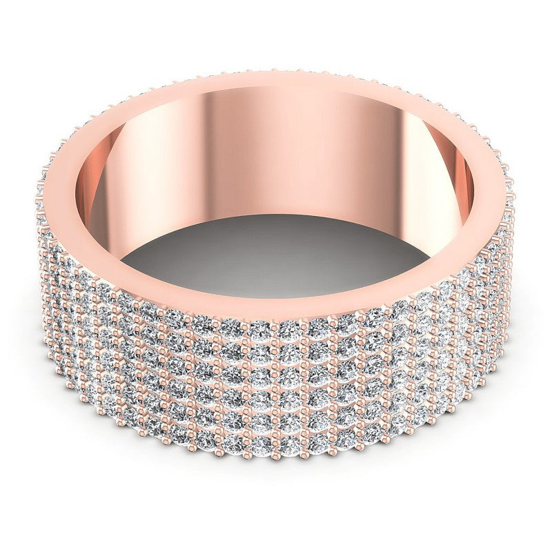 Round Diamonds 1.40CT Eternity Ring in 18KT Yellow Gold