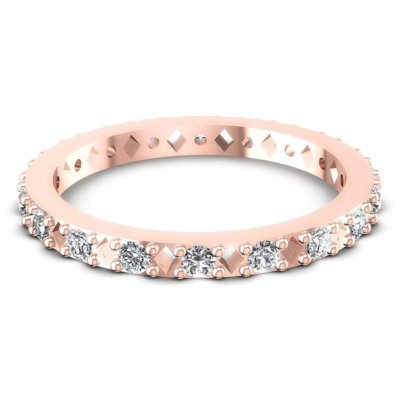 Round Diamonds 0.40CT Eternity Ring in 18KT Yellow Gold