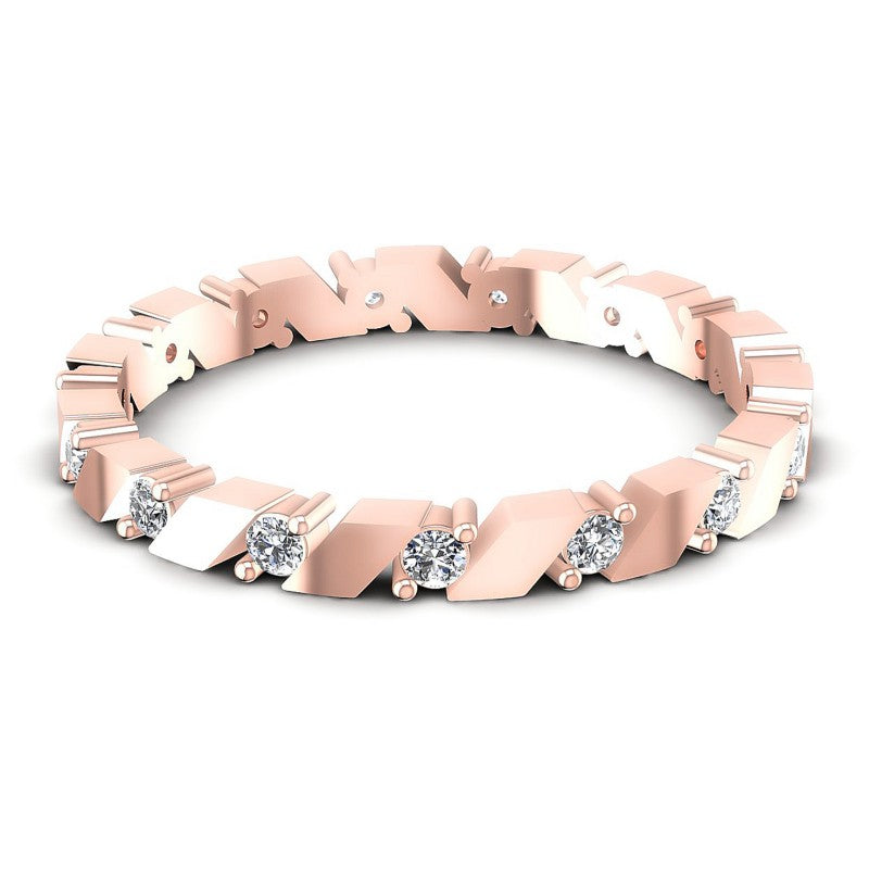 Round Diamonds 0.20CT Eternity Ring in 18KT Yellow Gold