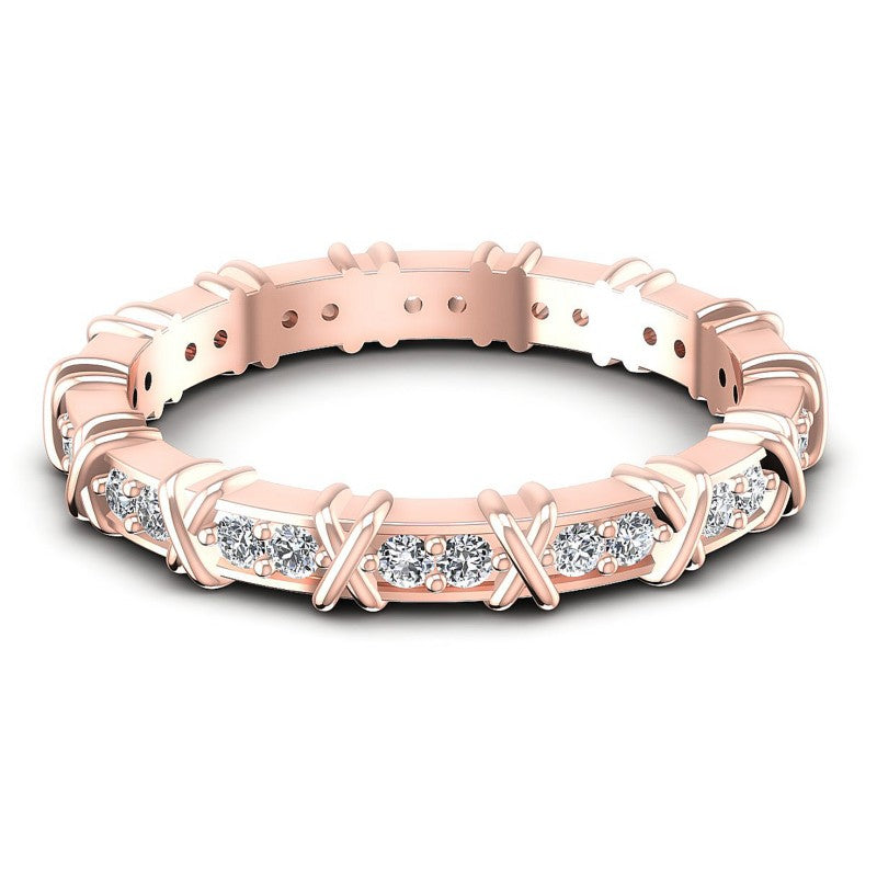 Round Diamonds 0.35CT Eternity Ring in 18KT Yellow Gold