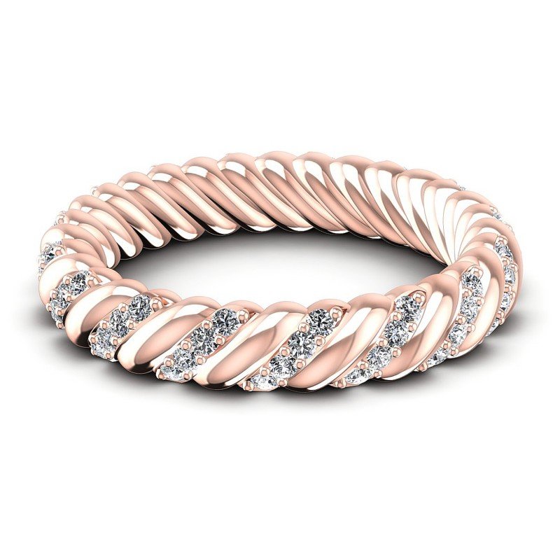 Round Diamonds 0.70CT Eternity Ring in 18KT Yellow Gold