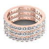 Round Diamonds 2.95CT Eternity Ring in 18KT Yellow Gold