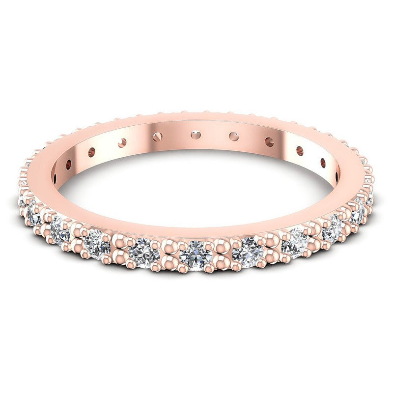 Round Diamonds 0.40CT Eternity Ring in 18KT Yellow Gold