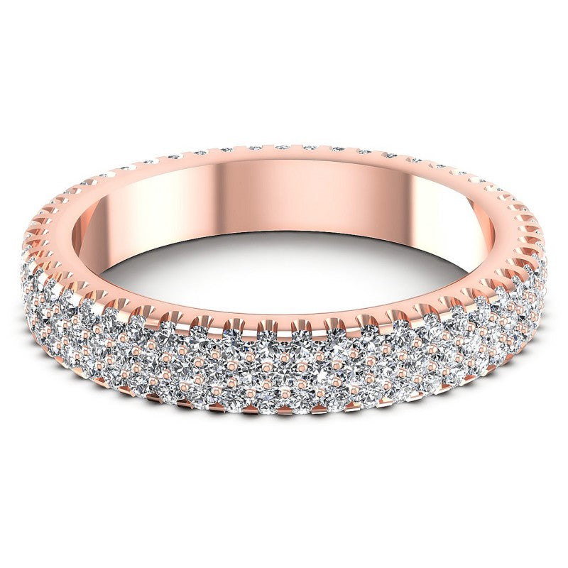 Round Diamonds 1.00CT Eternity Ring in 18KT Yellow Gold
