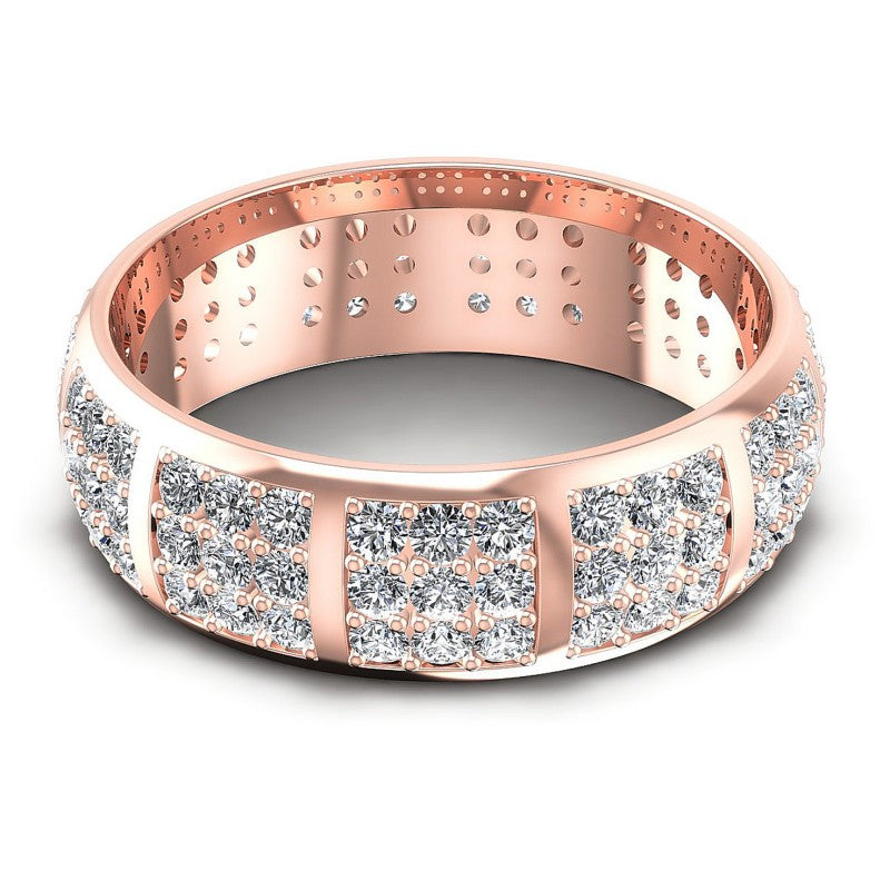 Round Diamonds 2.20CT Eternity Ring in 18KT Yellow Gold