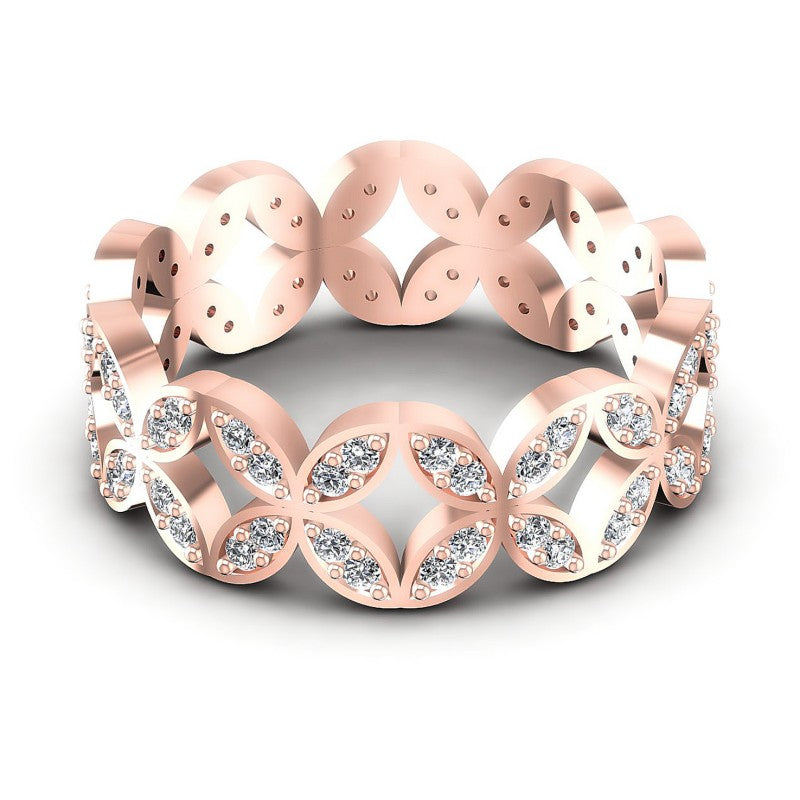 Round Diamonds 0.40CT Eternity Ring in 18KT Yellow Gold