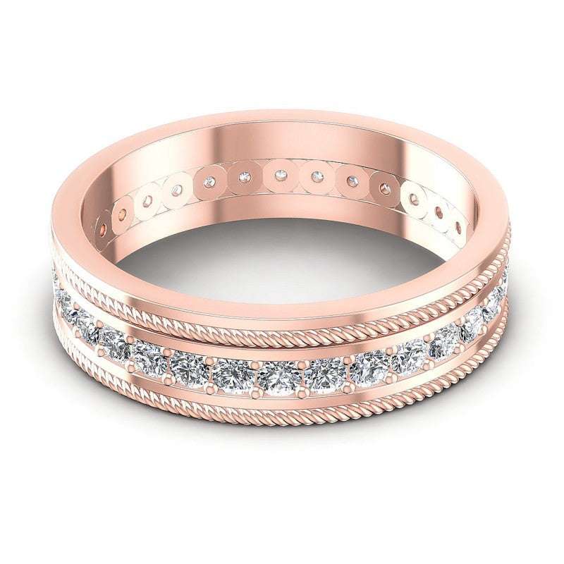 Round Diamonds 0.70CT Eternity Ring in 18KT Yellow Gold