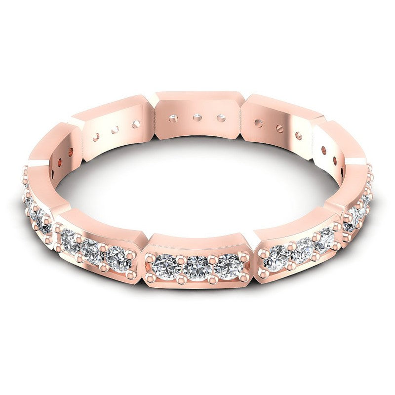 Round Diamonds 0.50CT Eternity Ring in 18KT Yellow Gold