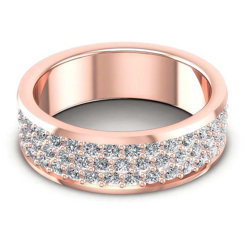 Round Diamonds 1.85CT Eternity Ring in 18KT Yellow Gold