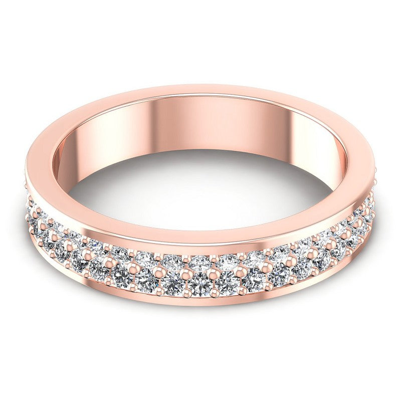 Round Diamonds 1.10CT Eternity Ring in 18KT Yellow Gold