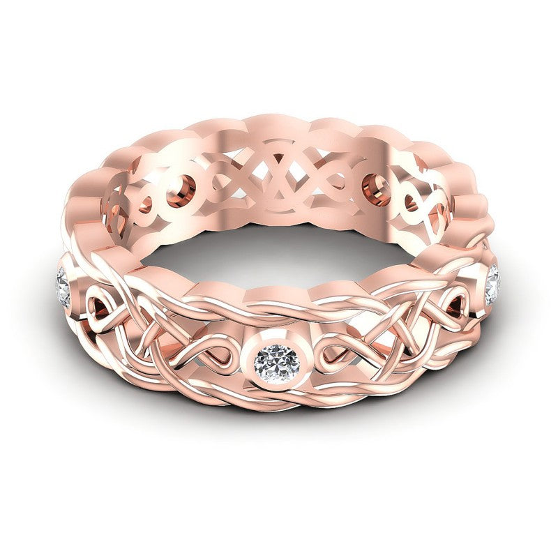 Round Diamonds 0.30CT Eternity Ring in 18KT Yellow Gold
