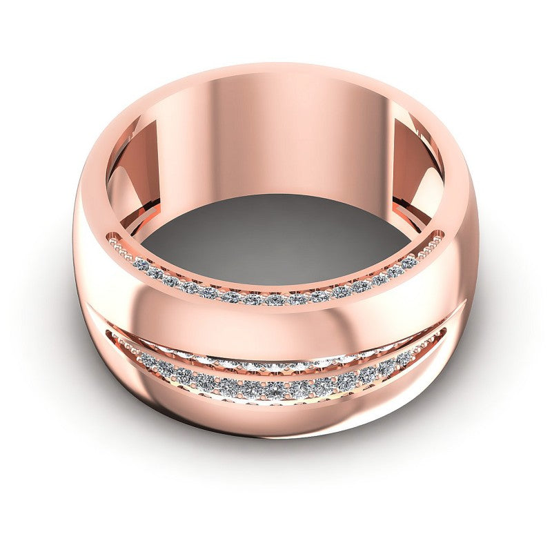 Round Diamonds 0.45CT Diamonds Wedding Band in 18KT Yellow Gold