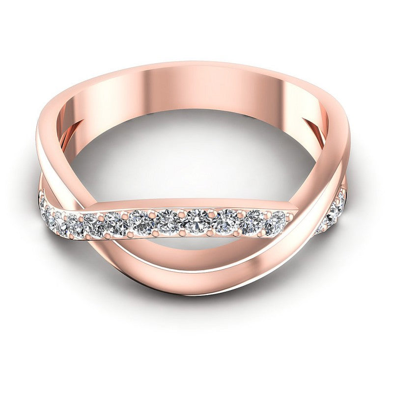 Round Diamonds 0.35CT Diamonds Wedding Band in 18KT Yellow Gold