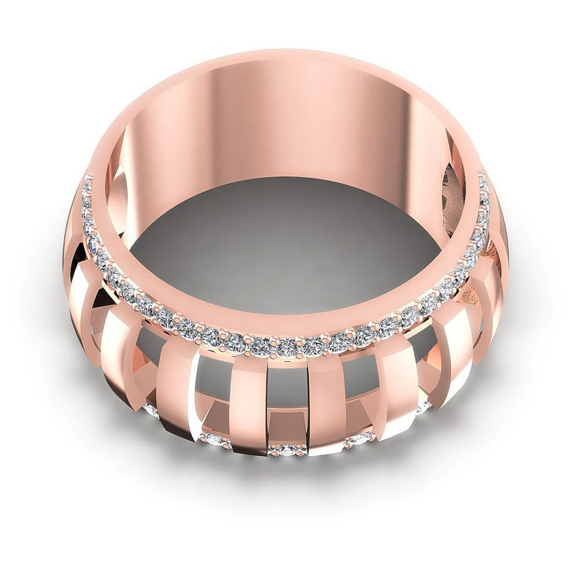Round Diamonds 0.45CT Diamonds Wedding Band in 18KT Yellow Gold