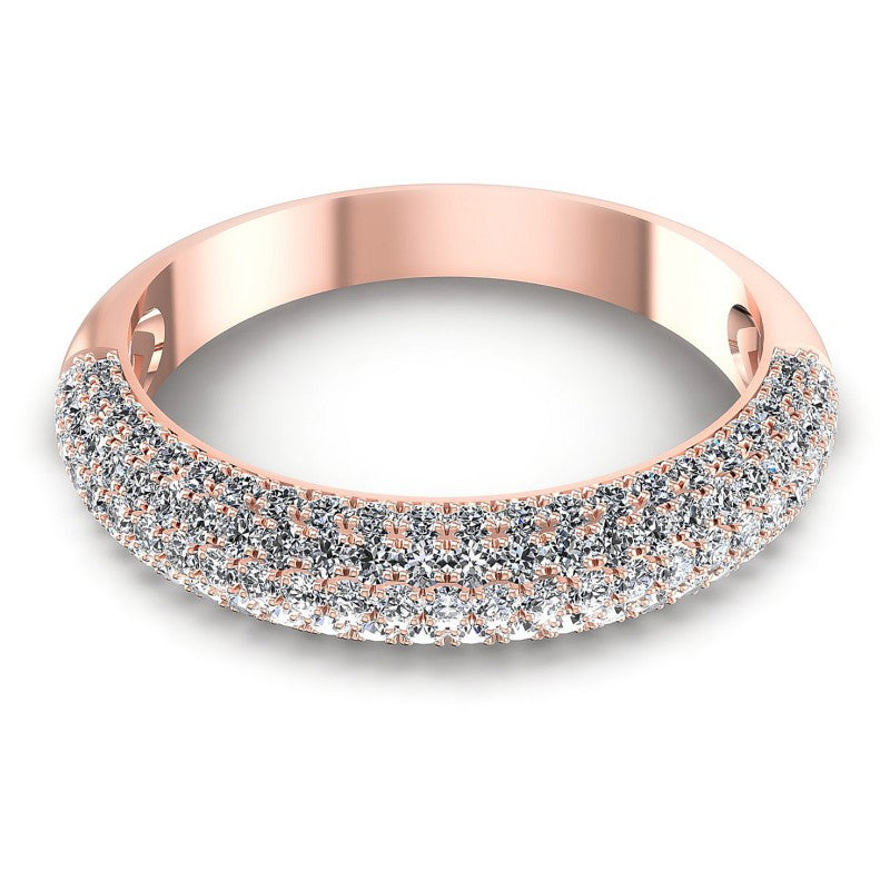 Round Diamonds 1.30CT Diamonds Wedding Band in 18KT Yellow Gold
