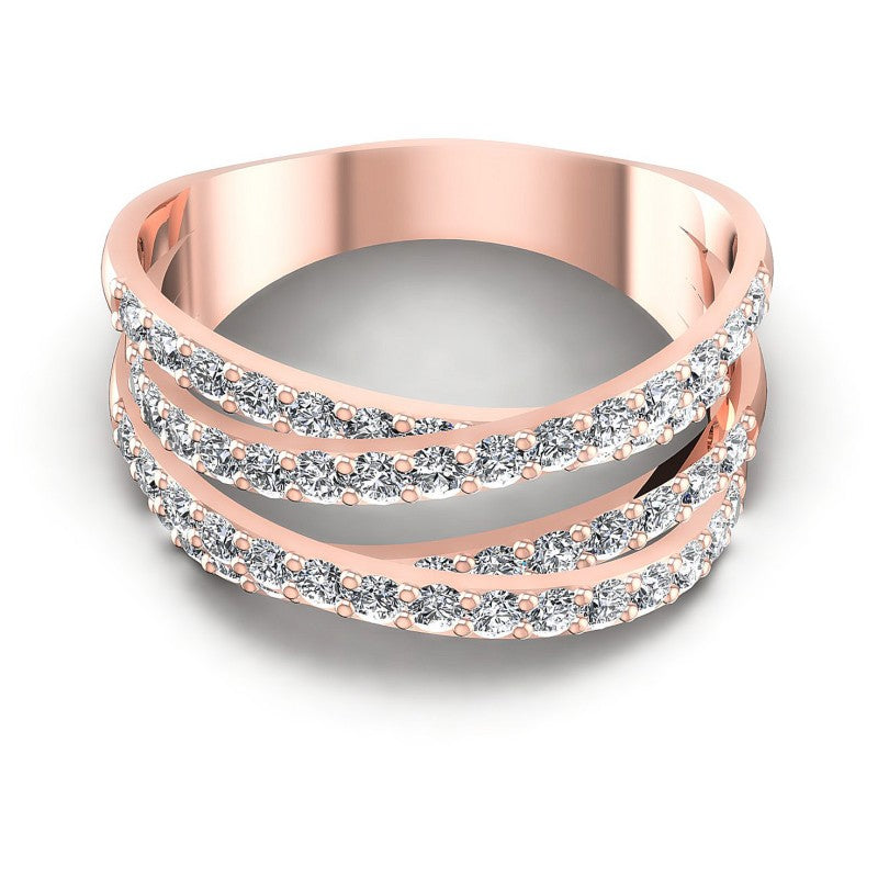 Round Diamonds 1.55CT Diamonds Wedding Band in 18KT Yellow Gold