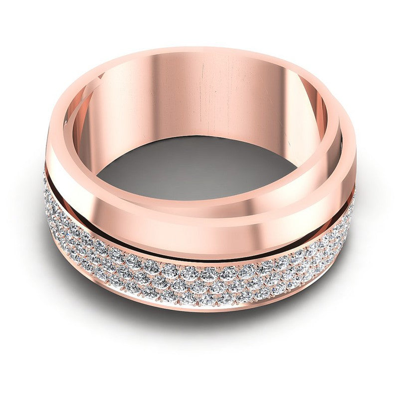 Round Diamonds 0.75CT Diamonds Wedding Band in 18KT Yellow Gold