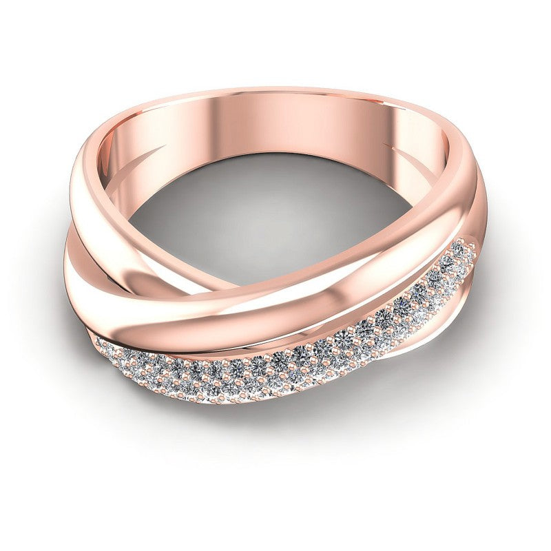 Round Diamonds 0.45CT Diamonds Wedding Band in 18KT Yellow Gold