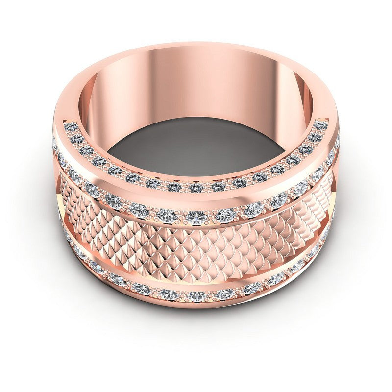 Round Diamonds 0.75CT Diamonds Wedding Band in 18KT Yellow Gold