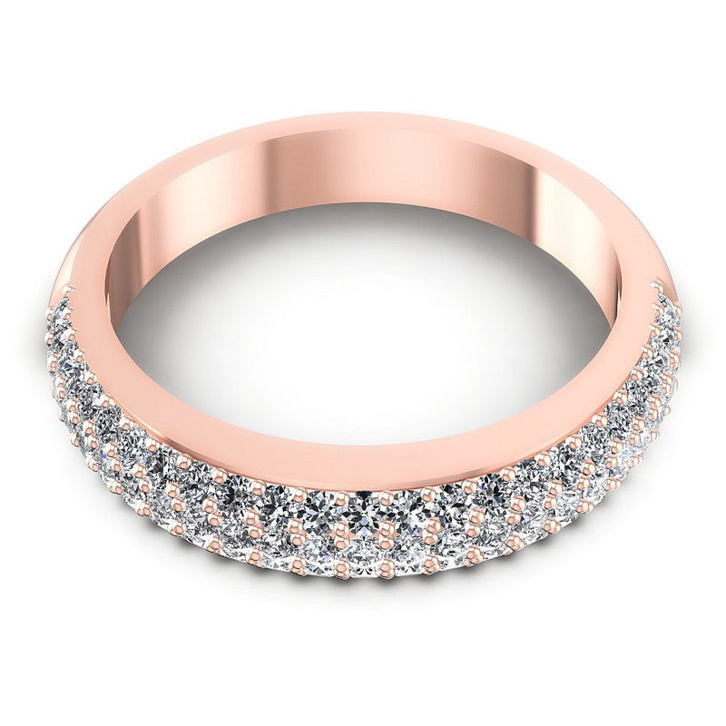 Round Diamonds 0.80CT Diamonds Wedding Band in 18KT Yellow Gold
