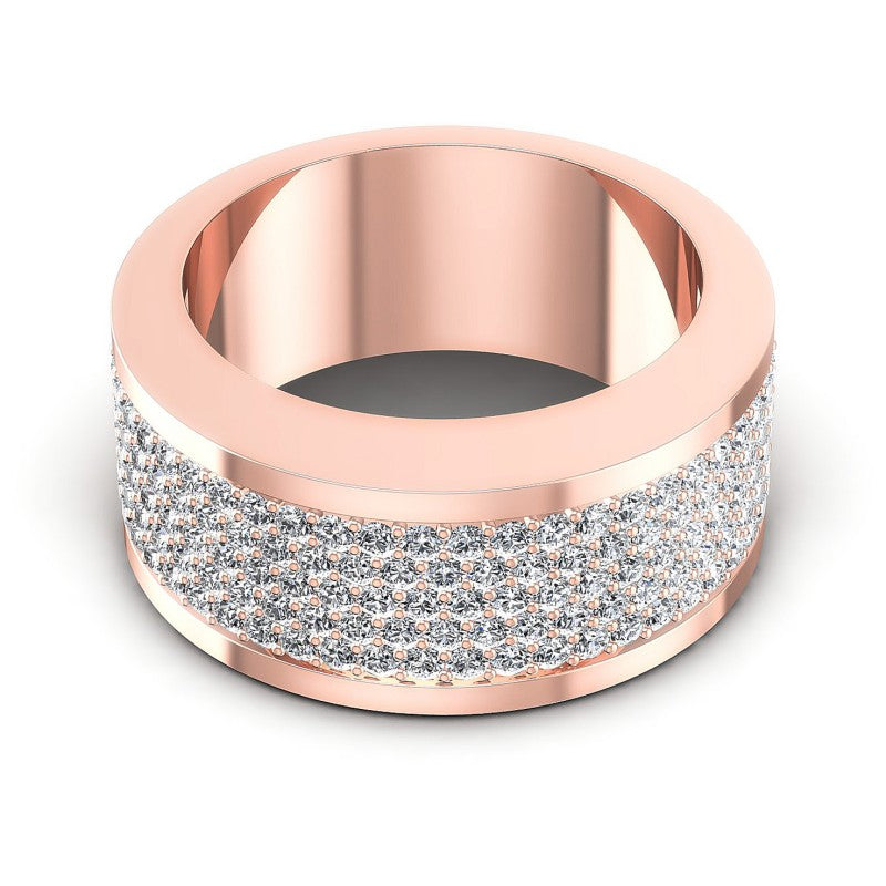 Round Diamonds 1.85CT Diamonds Wedding Band in 18KT Yellow Gold