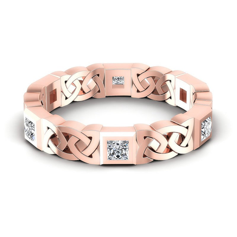 Princess Diamonds 0.70CT Diamonds Wedding Band in 18KT Yellow Gold