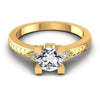 Round Diamonds 0.45CT Antique Ring in 14KT Yellow Gold