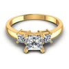 Princess Diamonds 1.00CT Three Stone Ring in 14KT Yellow Gold